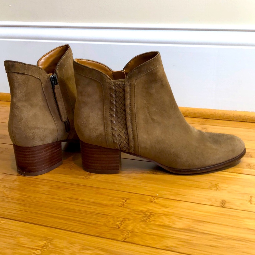 FRANCO SARTO sz 8 M ankle boot tan heel